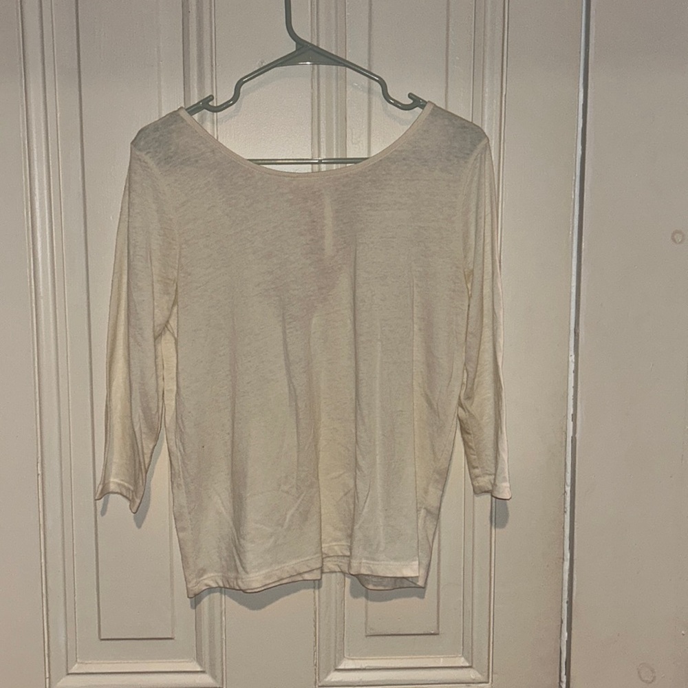 J. Crew bow tie back top